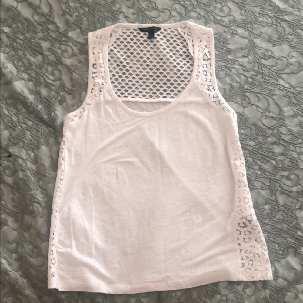Banana Republic linen white tank